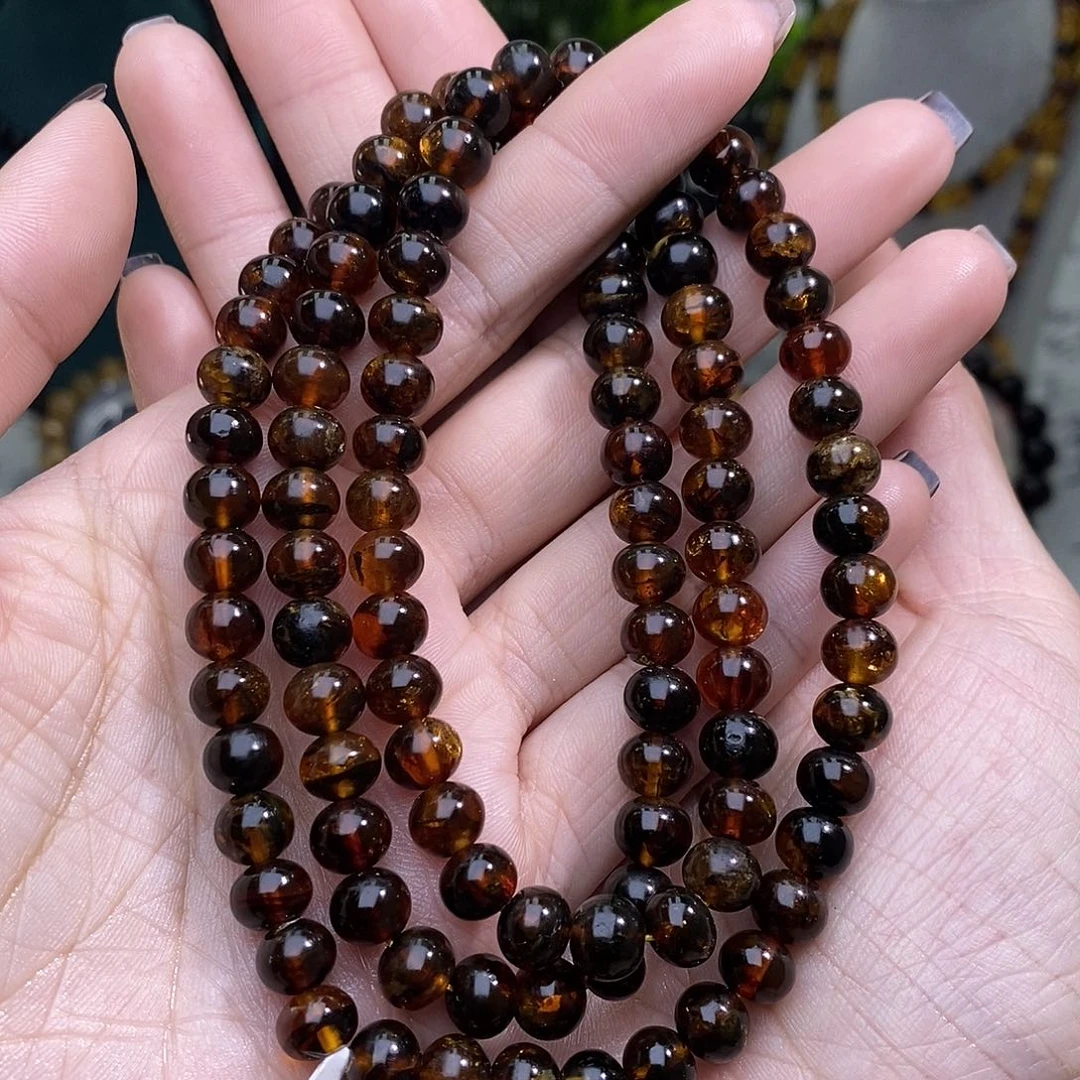 琥珀未镶嵌手链7➕