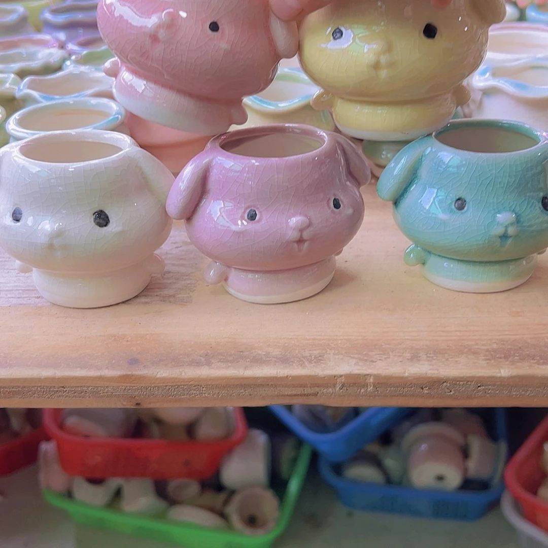 陶瓷花盆当场满12包邮