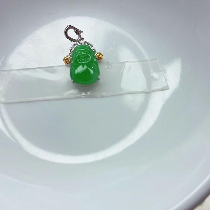 翡翠18K金镶嵌手链天然缅甸翡翠A货