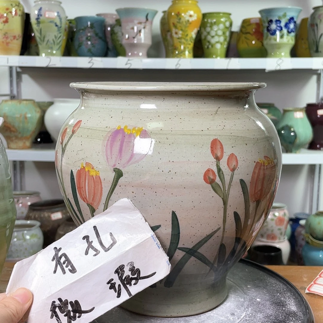 景德镇陶瓷花盆花器暇256