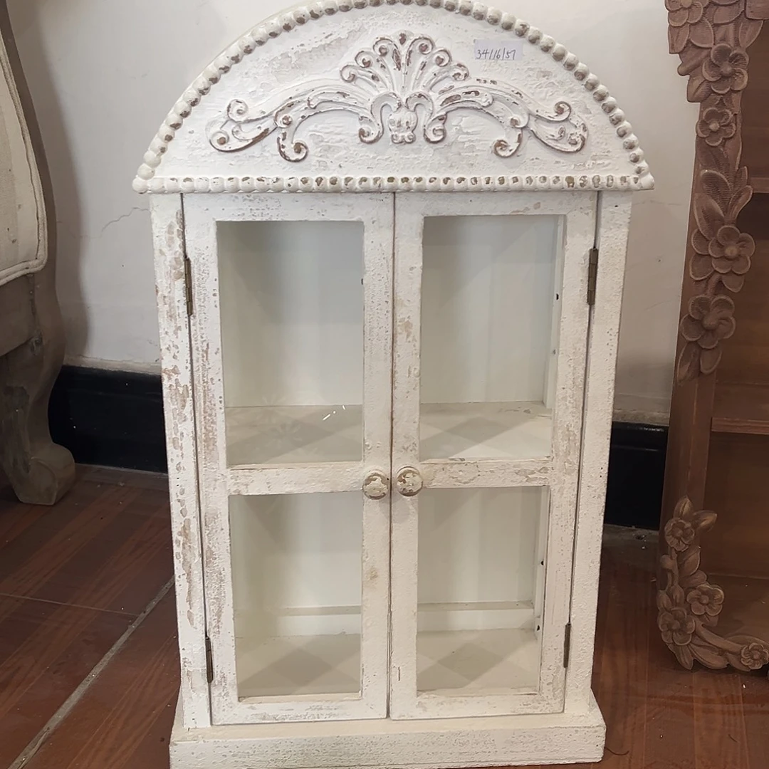 木长度34，宽度16高度57，做旧款壁挂柜