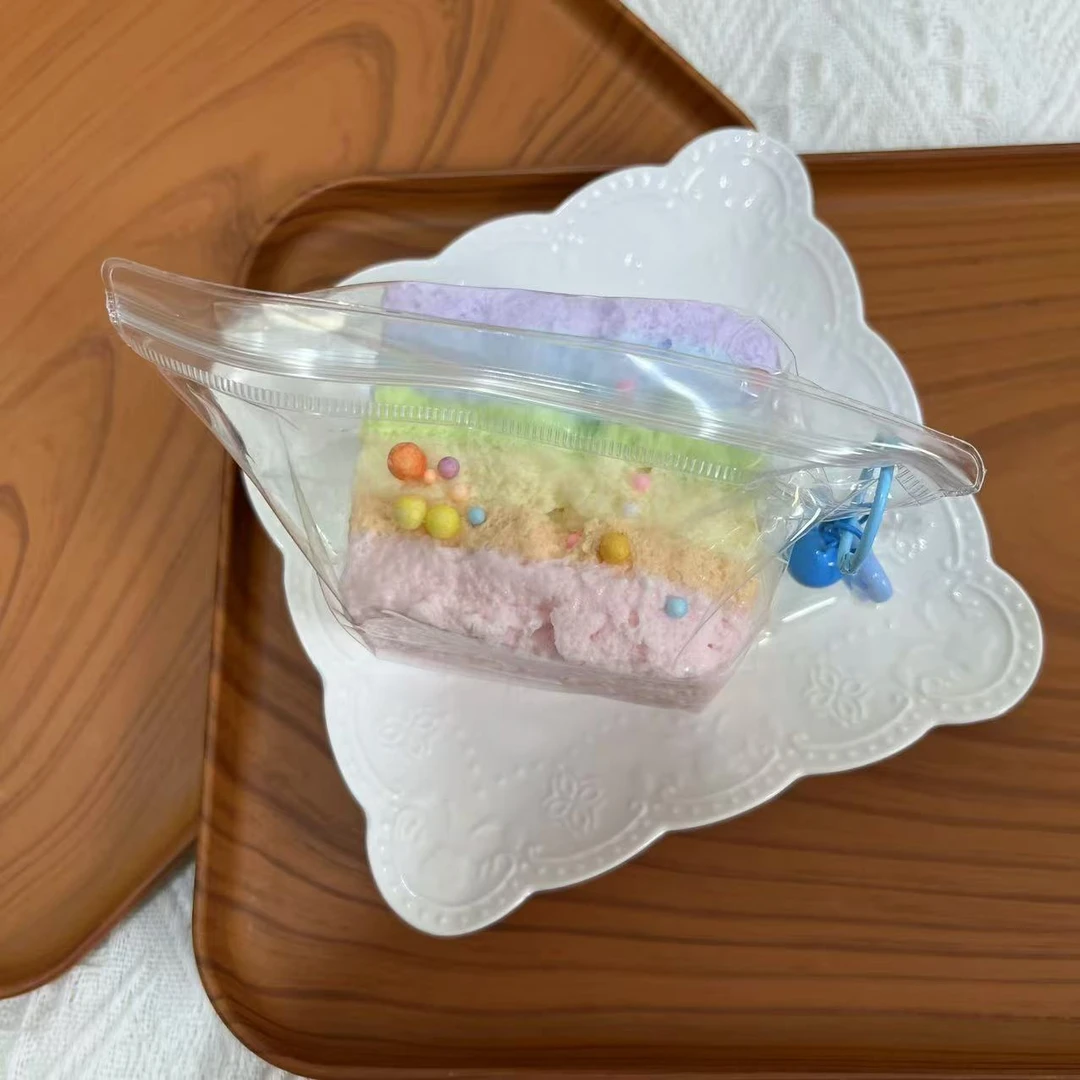 【彩虹吐司】现货捏捏乐食品级硅胶纯手工制作解压玩具手工DI