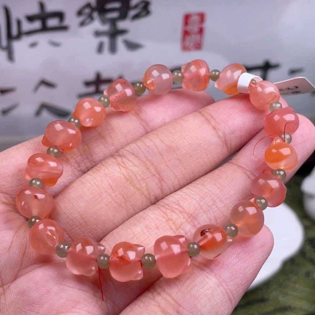 南红玛瑙未镶嵌挂件52008