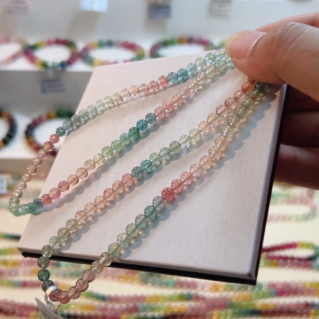 碧玺未镶嵌手链碧玺