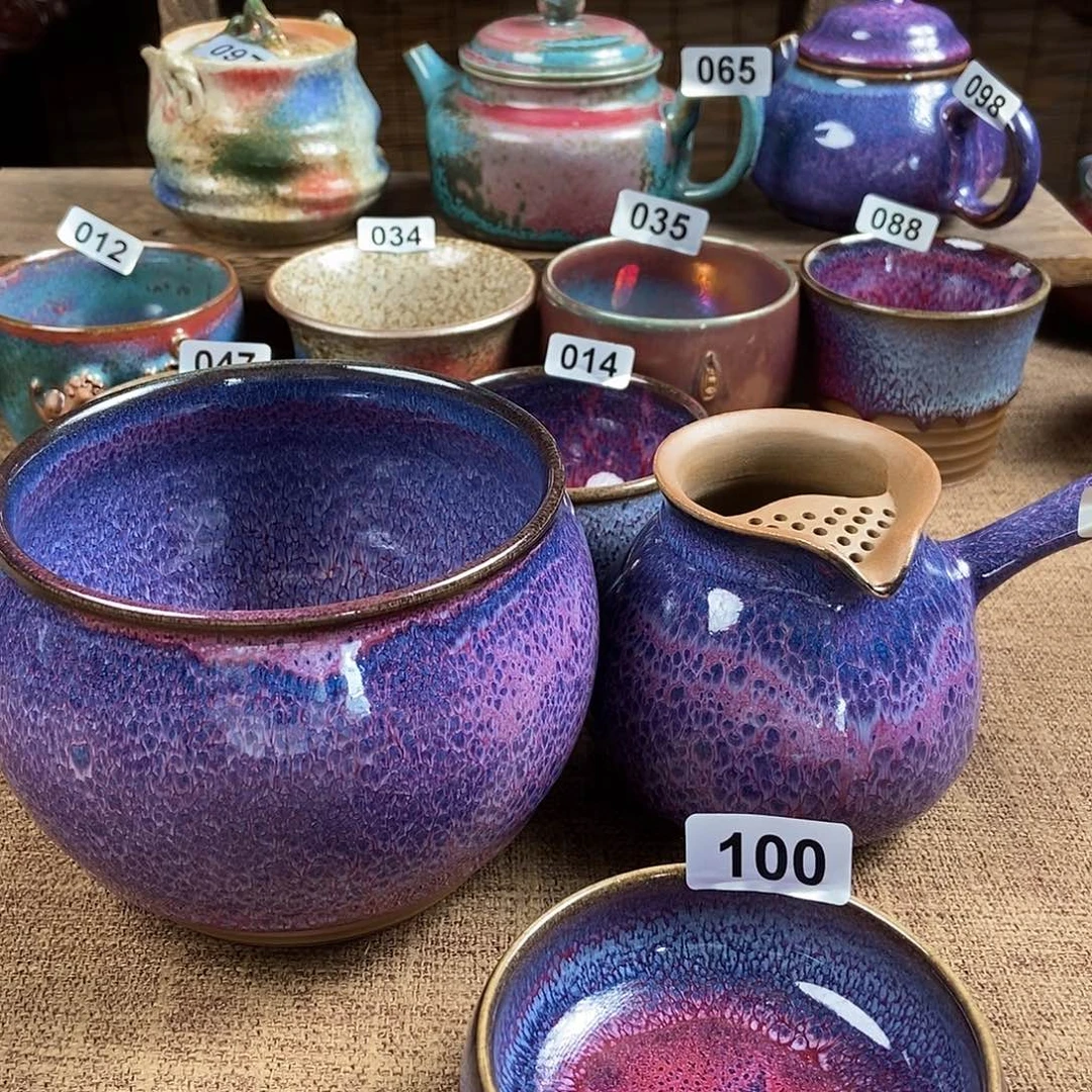 风****瓷片钧瓷茶壶茶具