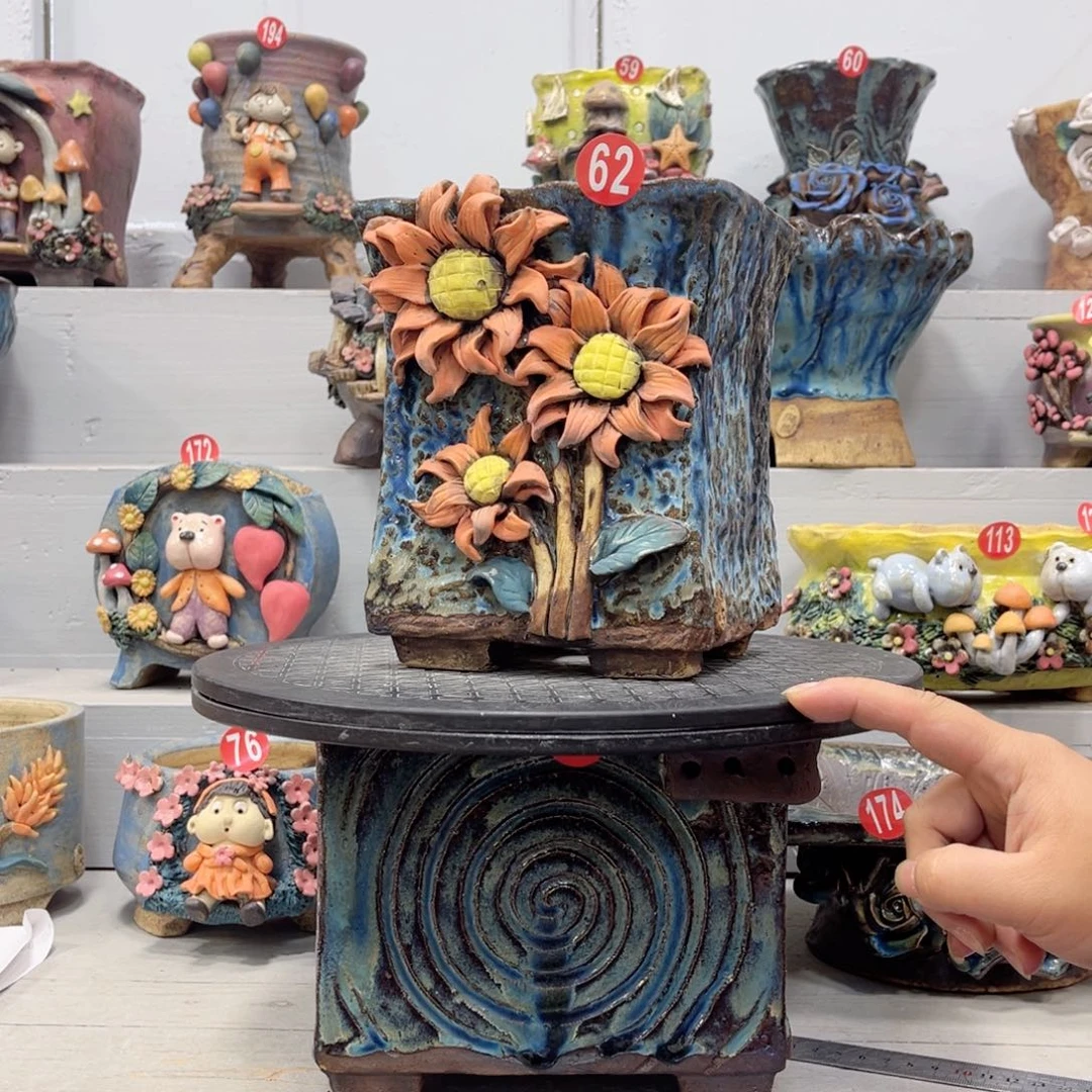 陶瓷笑*福利62 号陶然花盆