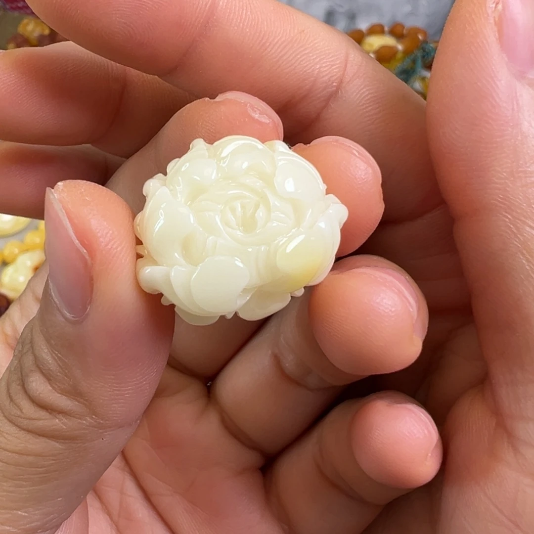 银S925镀金镶嵌蜜蜡裸石蜜蜡