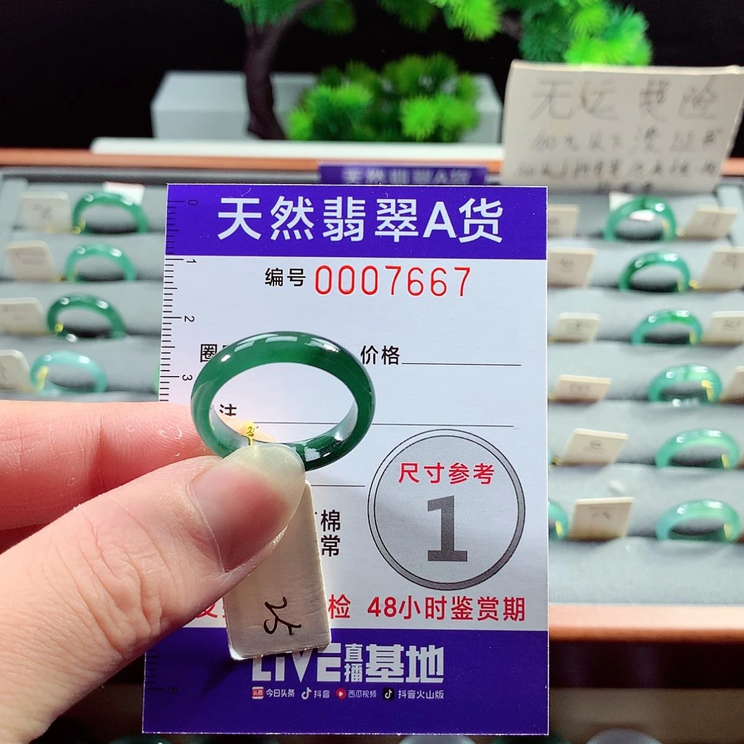 翡翠戒指未镶嵌25号