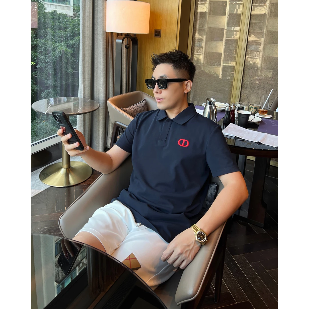 【海鸥领Polo】夏日老钱清爽微米珠地透气棉刺绣短袖Polo衫WXWG380