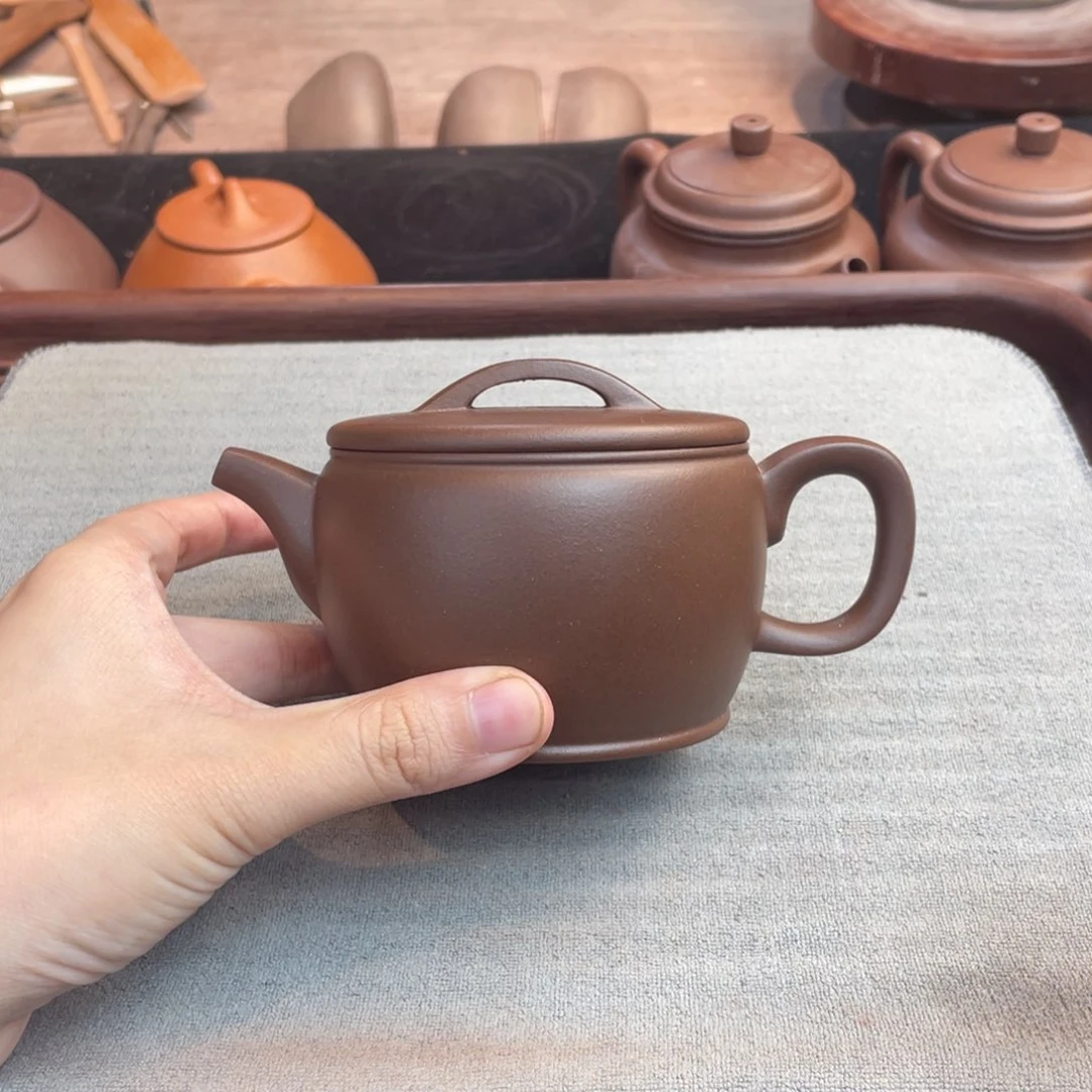 茶壶紫砂原矿半手工底槽清汉瓦200cc
