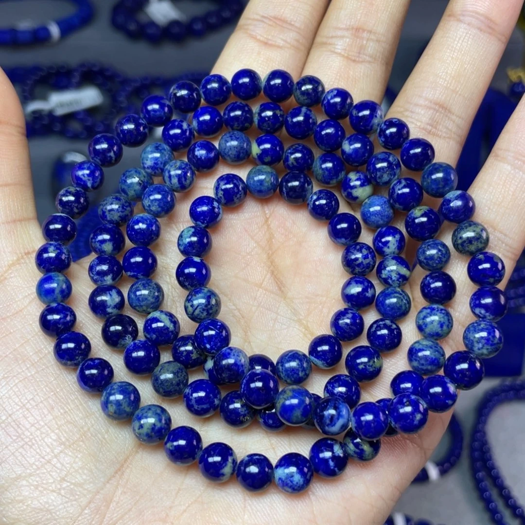 未镶嵌青金石6mm+108项链