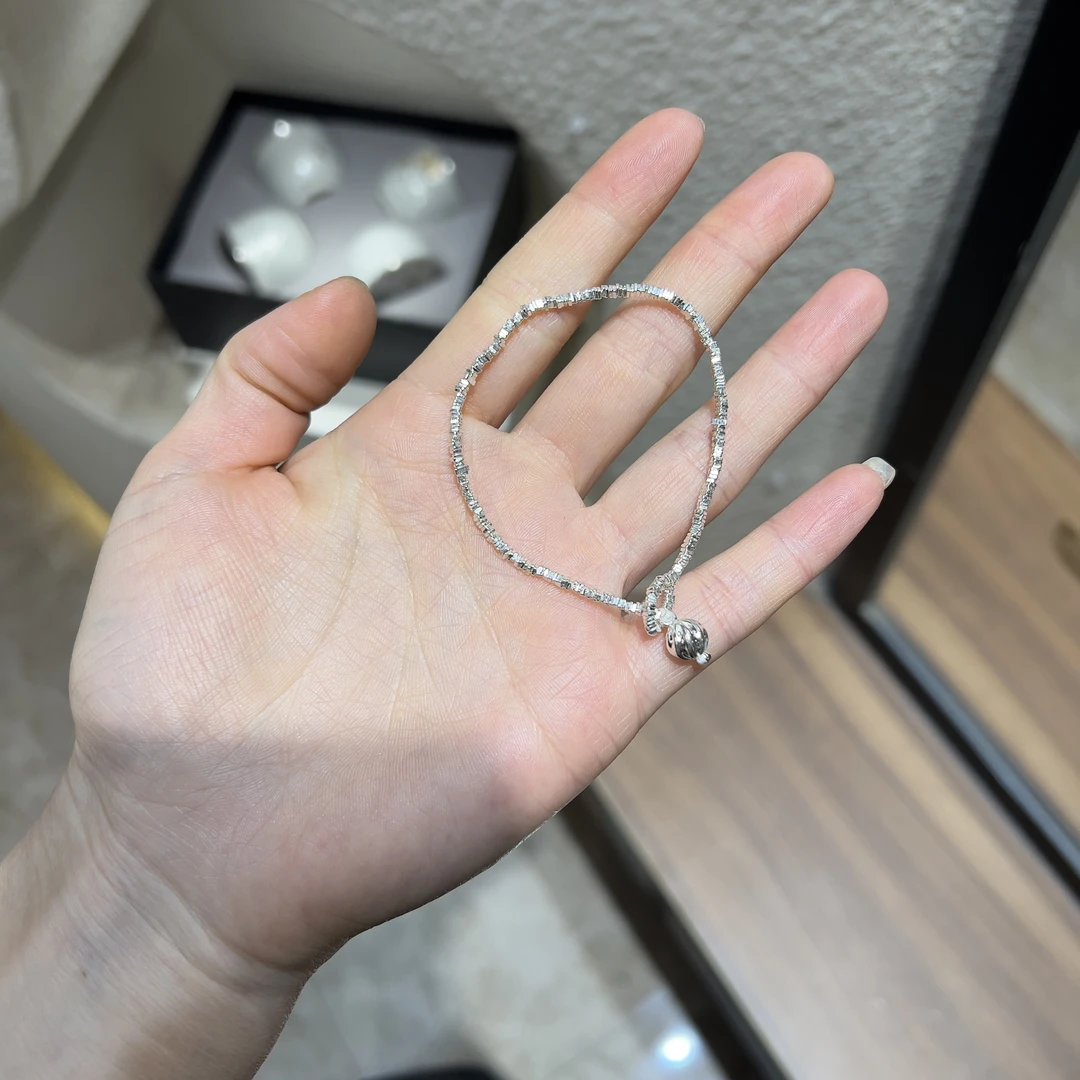 925银手链 阿腾莎银饰 手链 碎银几两 百搭时尚闺蜜同款手链