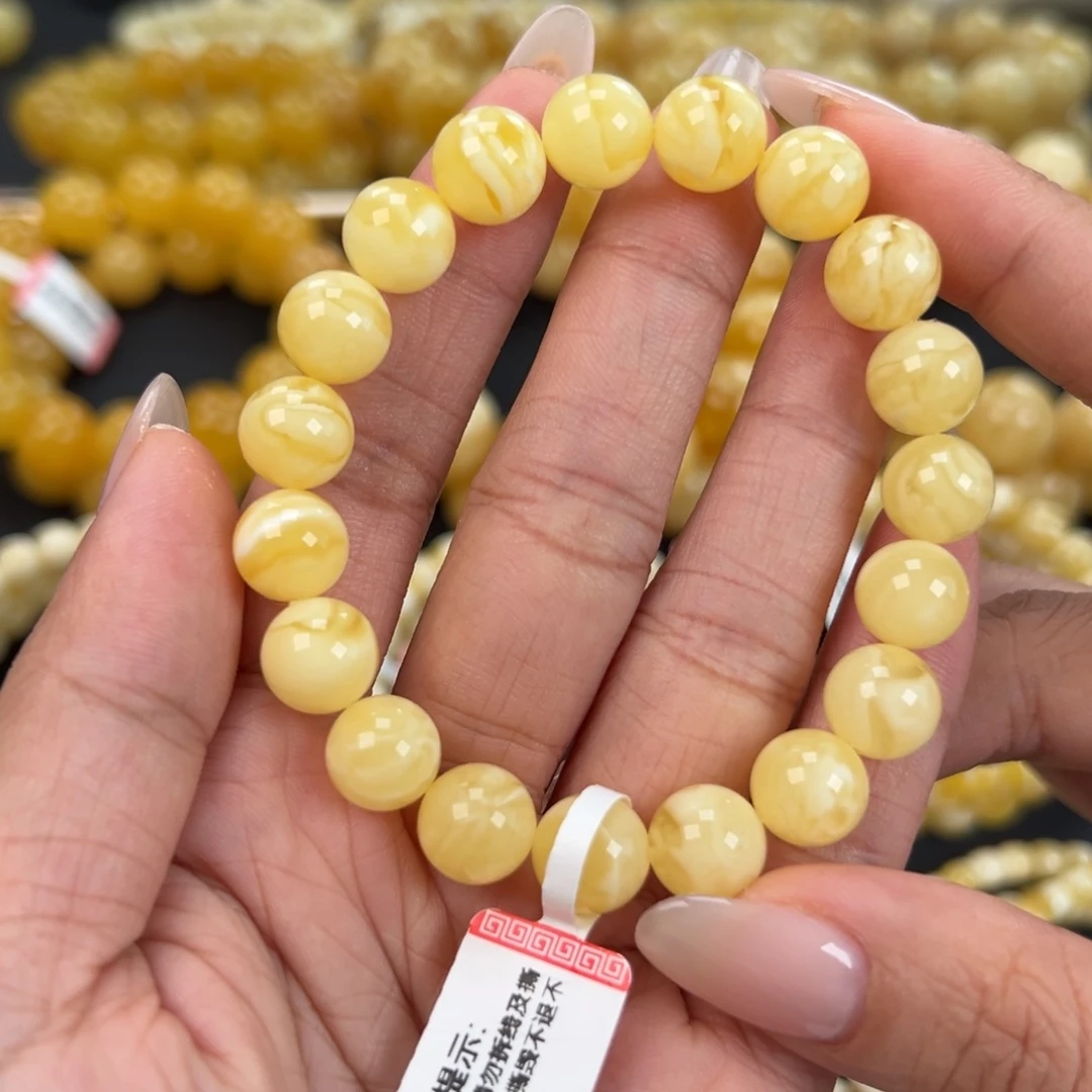 琥珀未镶嵌手链11.3克