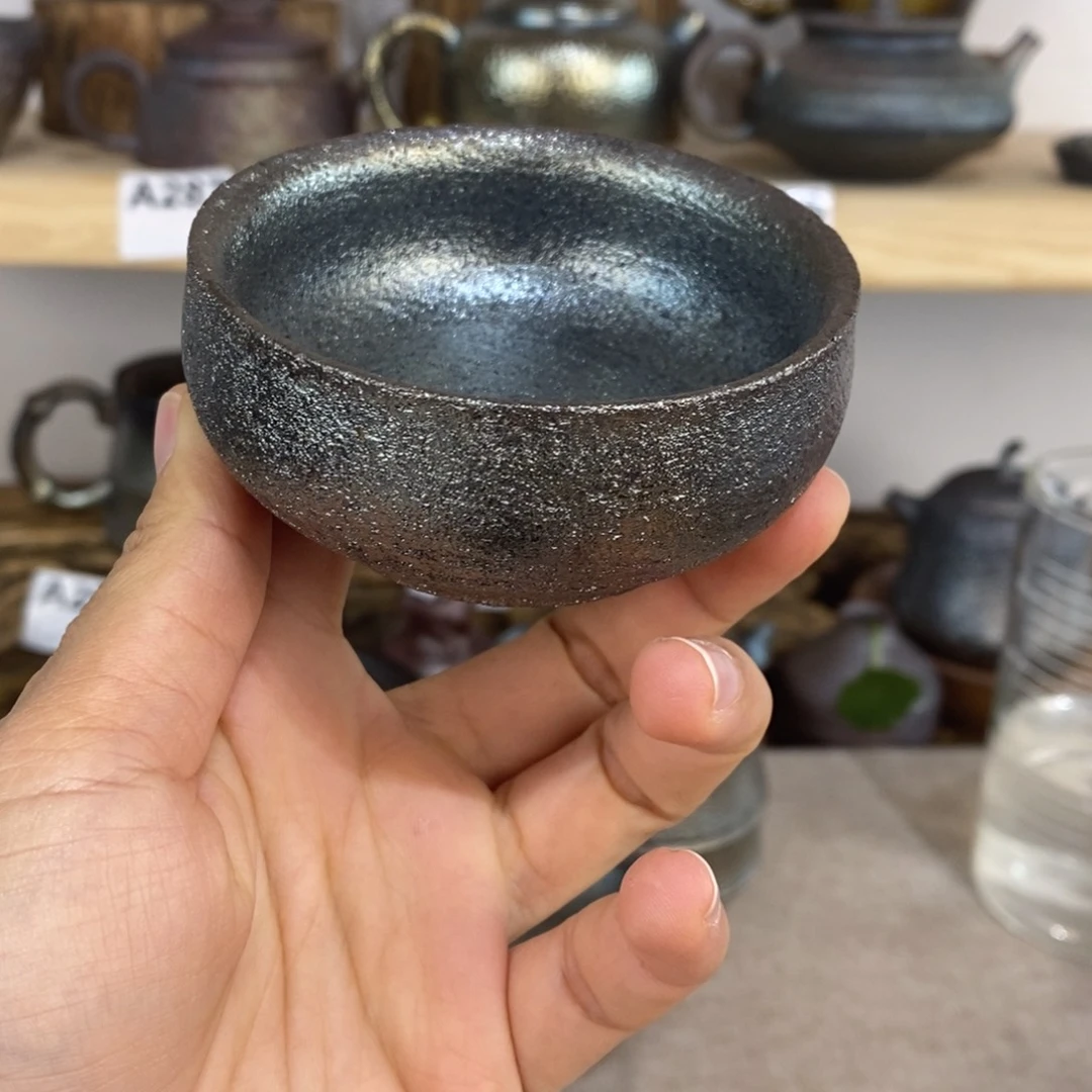 建水紫陶柴烧主人杯