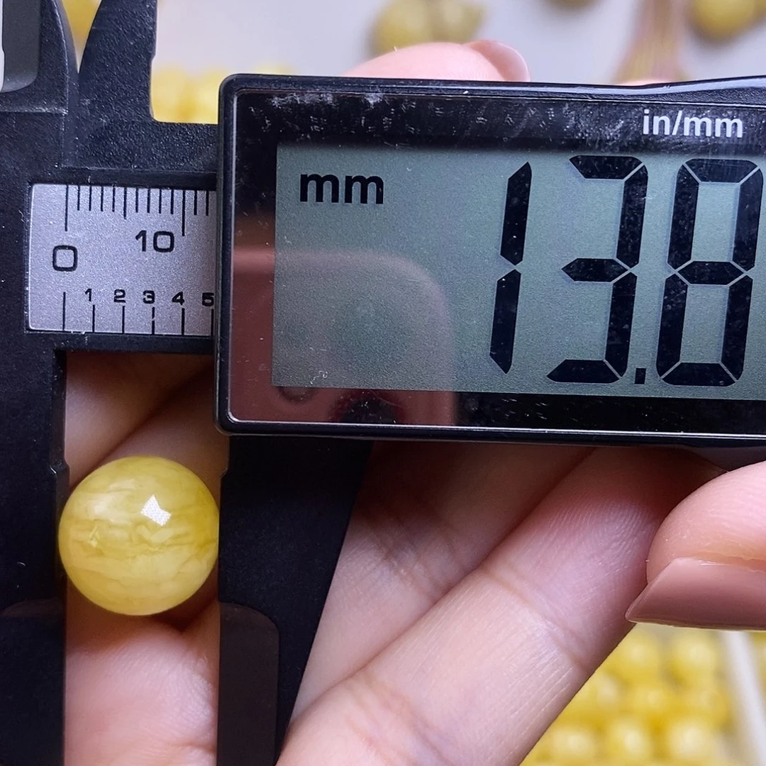 裸石琥珀未镶嵌蜜蜡圆珠微瑕福利