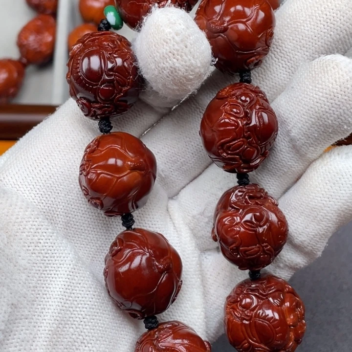 不***该橄榄核手串/手链荷叶横财