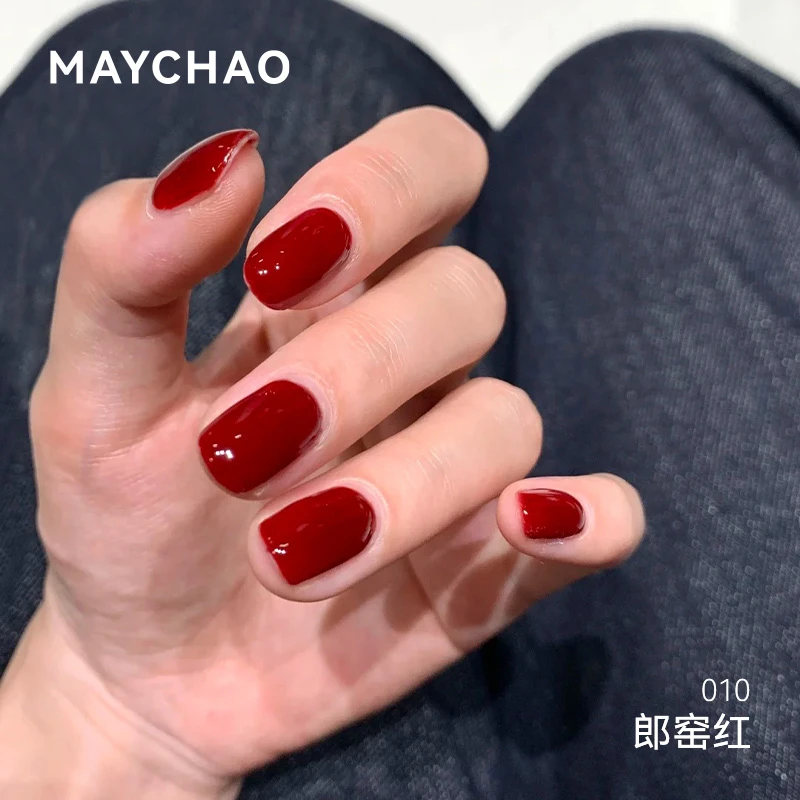 美潮新年红指甲油显白美甲速干持久不掉色2025秋冬新款红色甲油胶
