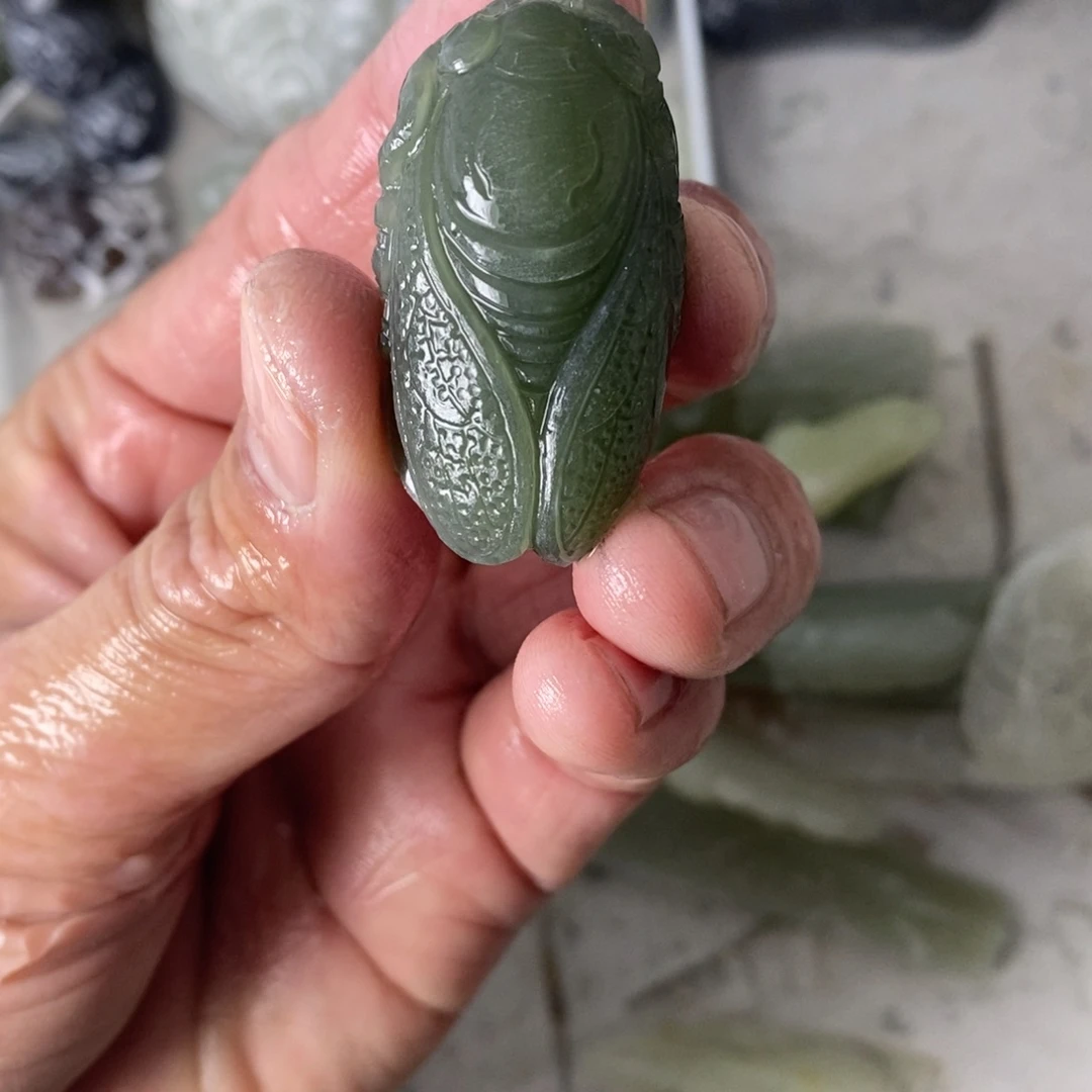 和田玉未镶嵌吊坠(不含链)