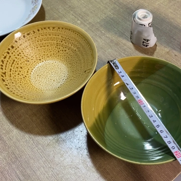 瓷片五厂窑变面碗两个微瑕疵