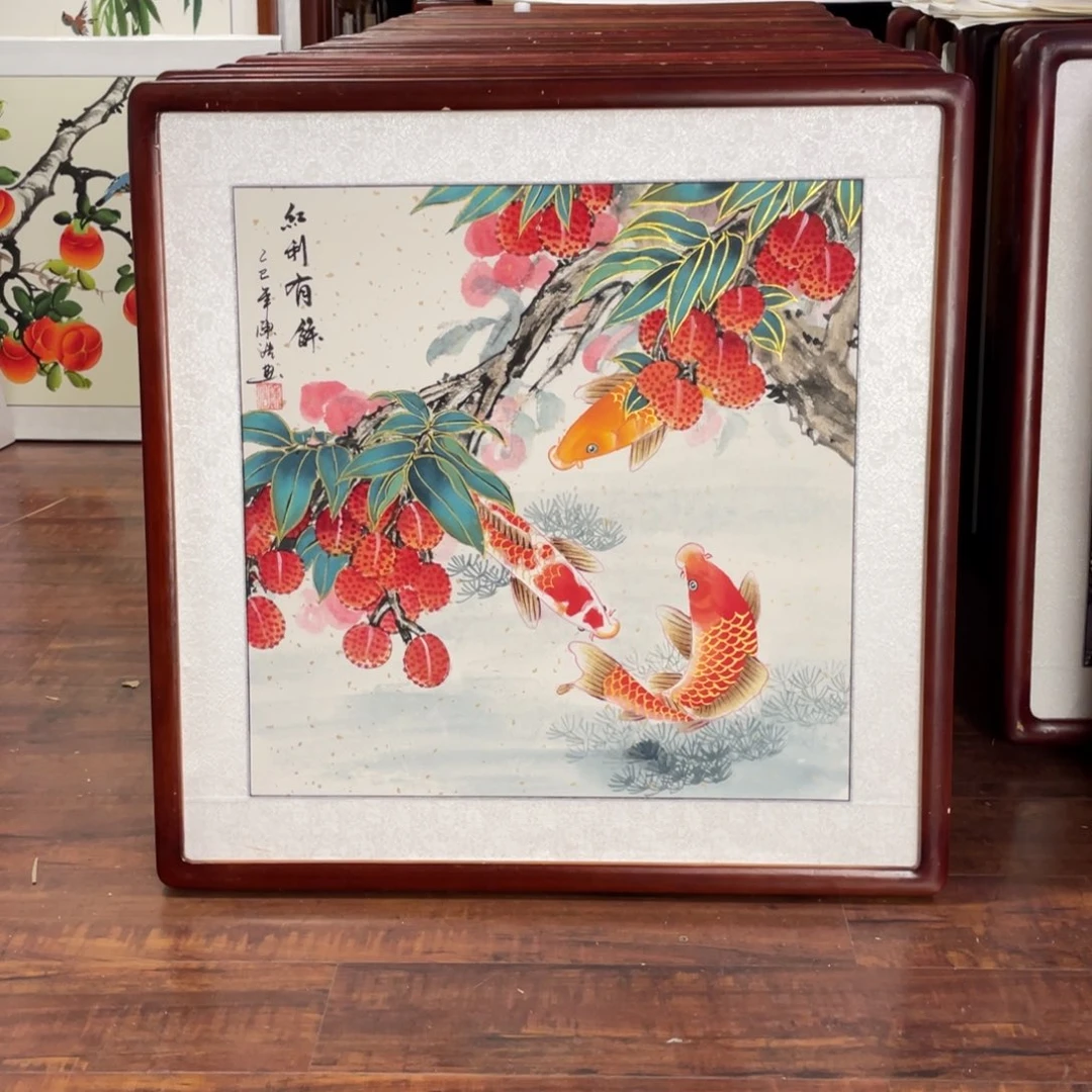 国画带框尺寸63*63厘米