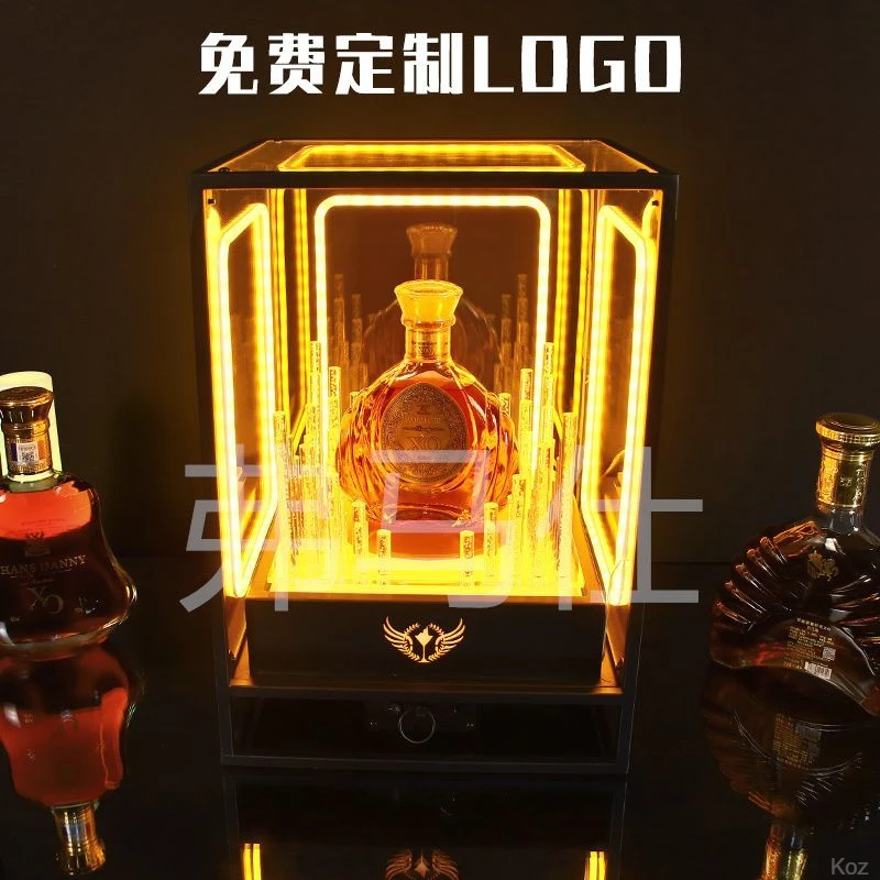 led酒吧发光酒座香槟底座酒托派对KTV创意酒架出酒洋酒展示架透明
