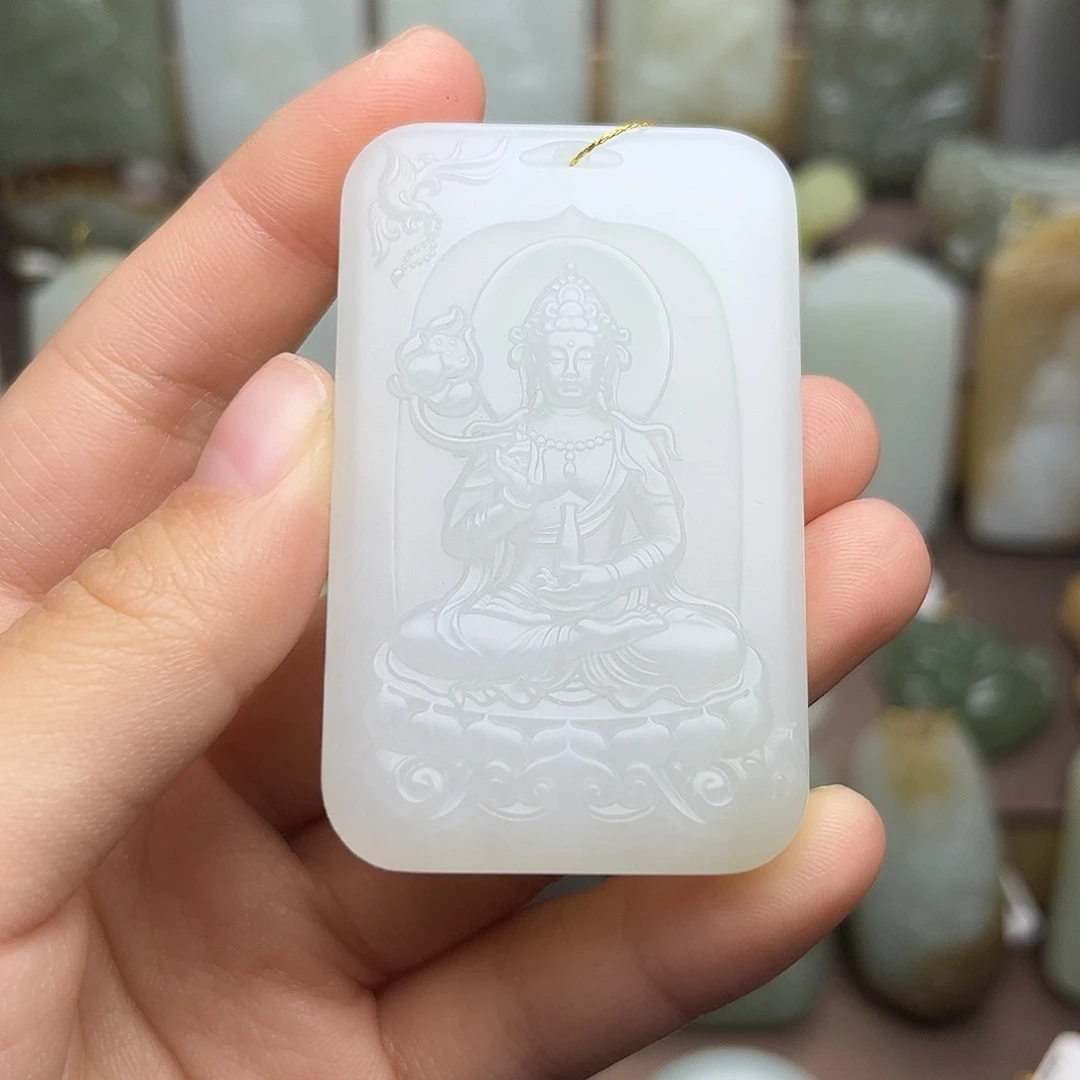 和田玉未镶嵌颈饰