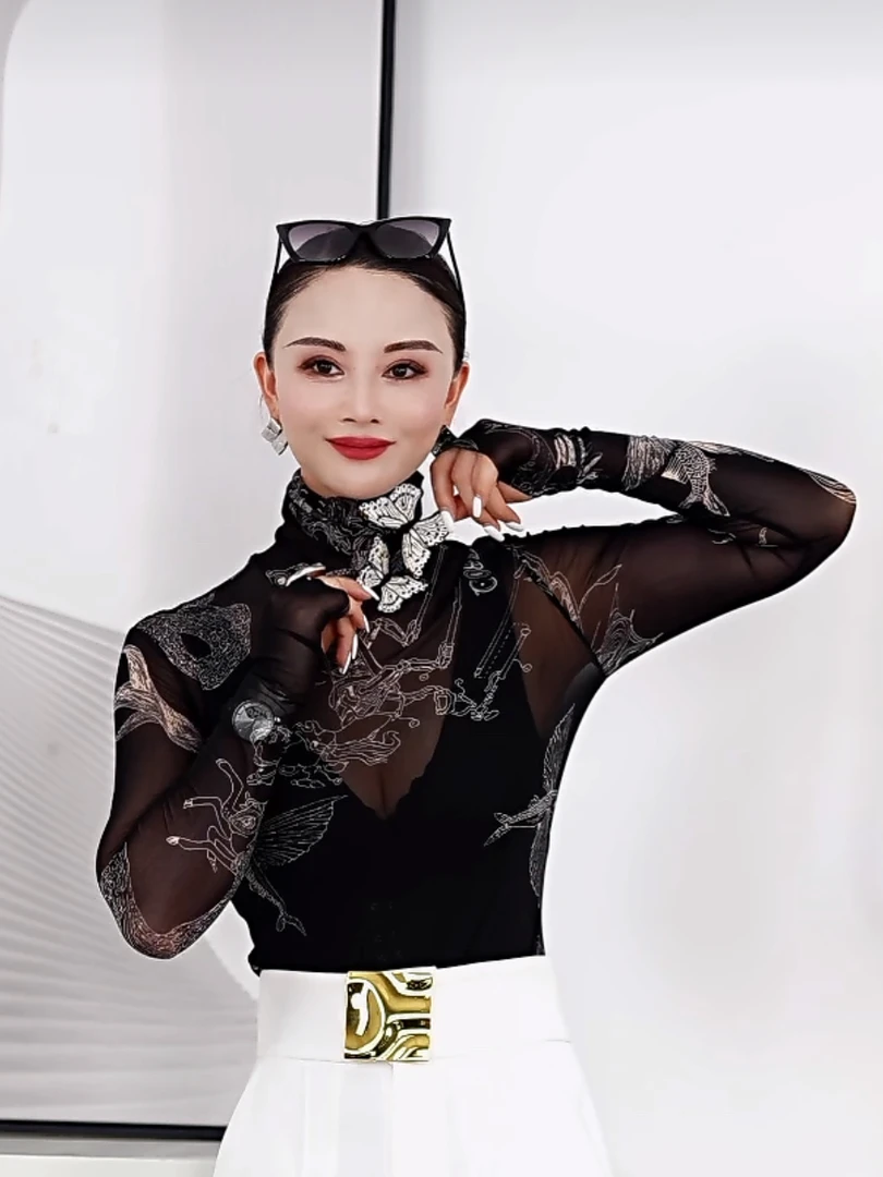 【RZ】妖客——立体蝴蝶网纱上衣