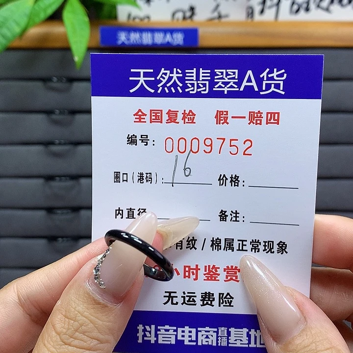 翡翠戒圈未镶嵌     9752