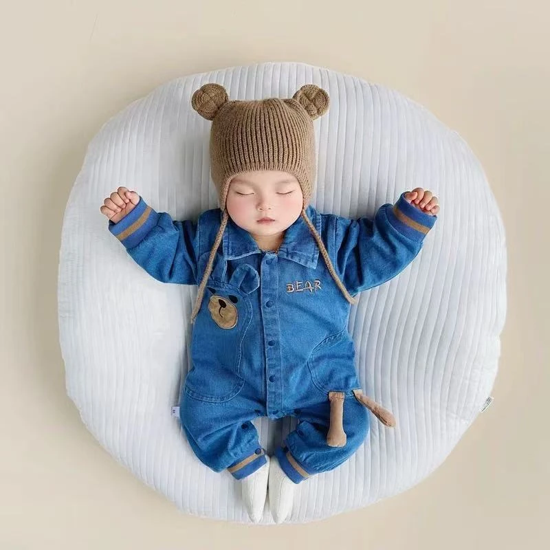 春秋长袖连体衣婴幼儿衣服韩版男女宝宝外出可爱哈衣洋气爬服