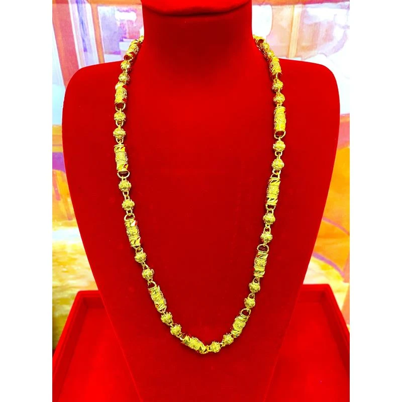 合金项链 【六字箴言】项链不掉色不褪色手工精美时尚大气