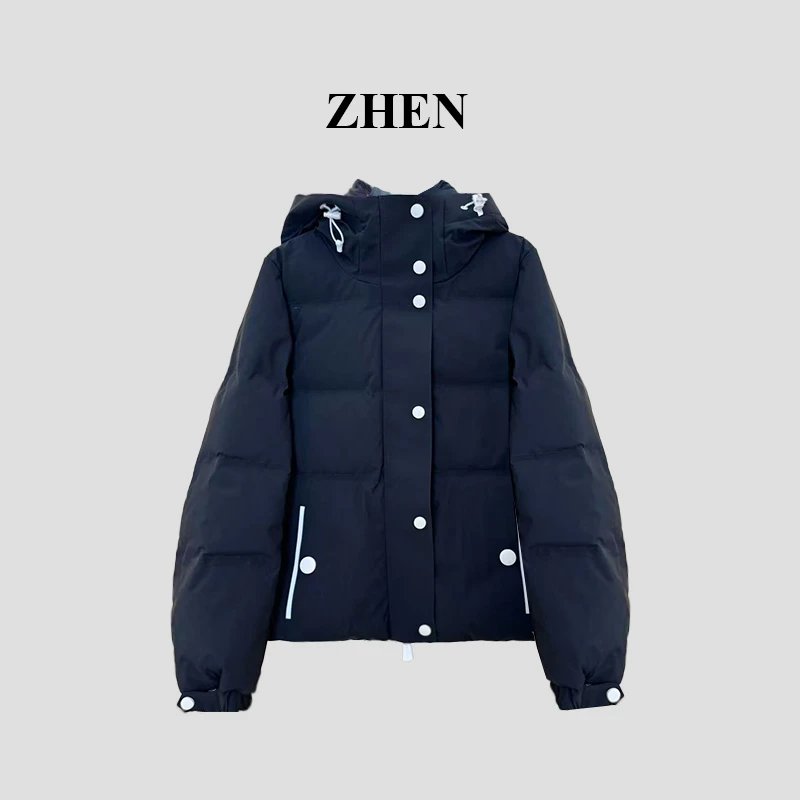 【ZHEN】25K01611 2025新款秋冬保暖羽绒外套职场风小众设计师款