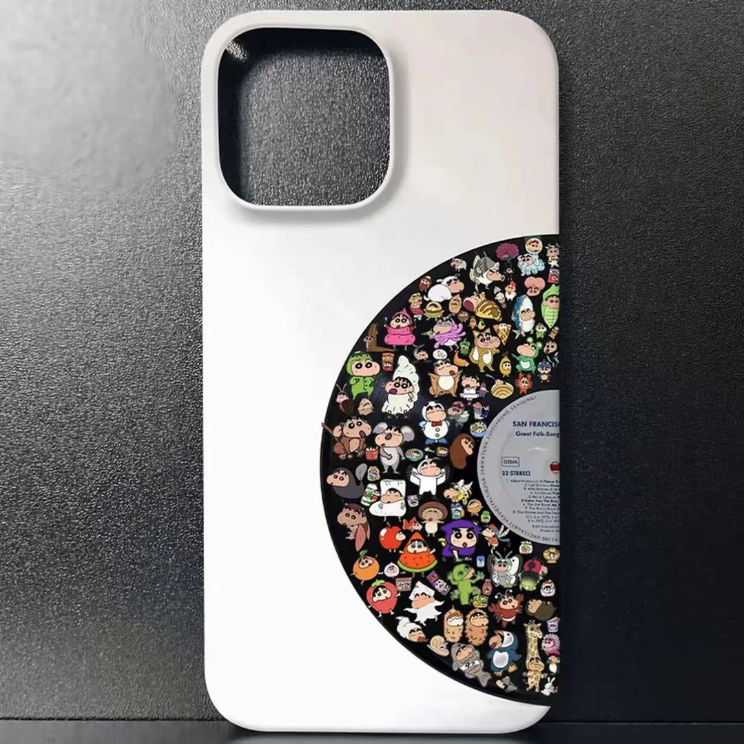 BANCA唱片小新适用苹果16pro小众手机壳15promax创意14艺术13/12