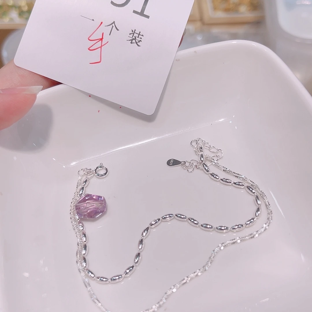 水晶珠宝半成品银S925镶嵌91