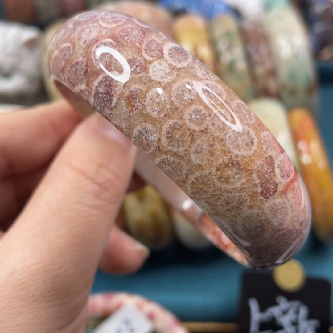 未镶嵌手镯硅化玉