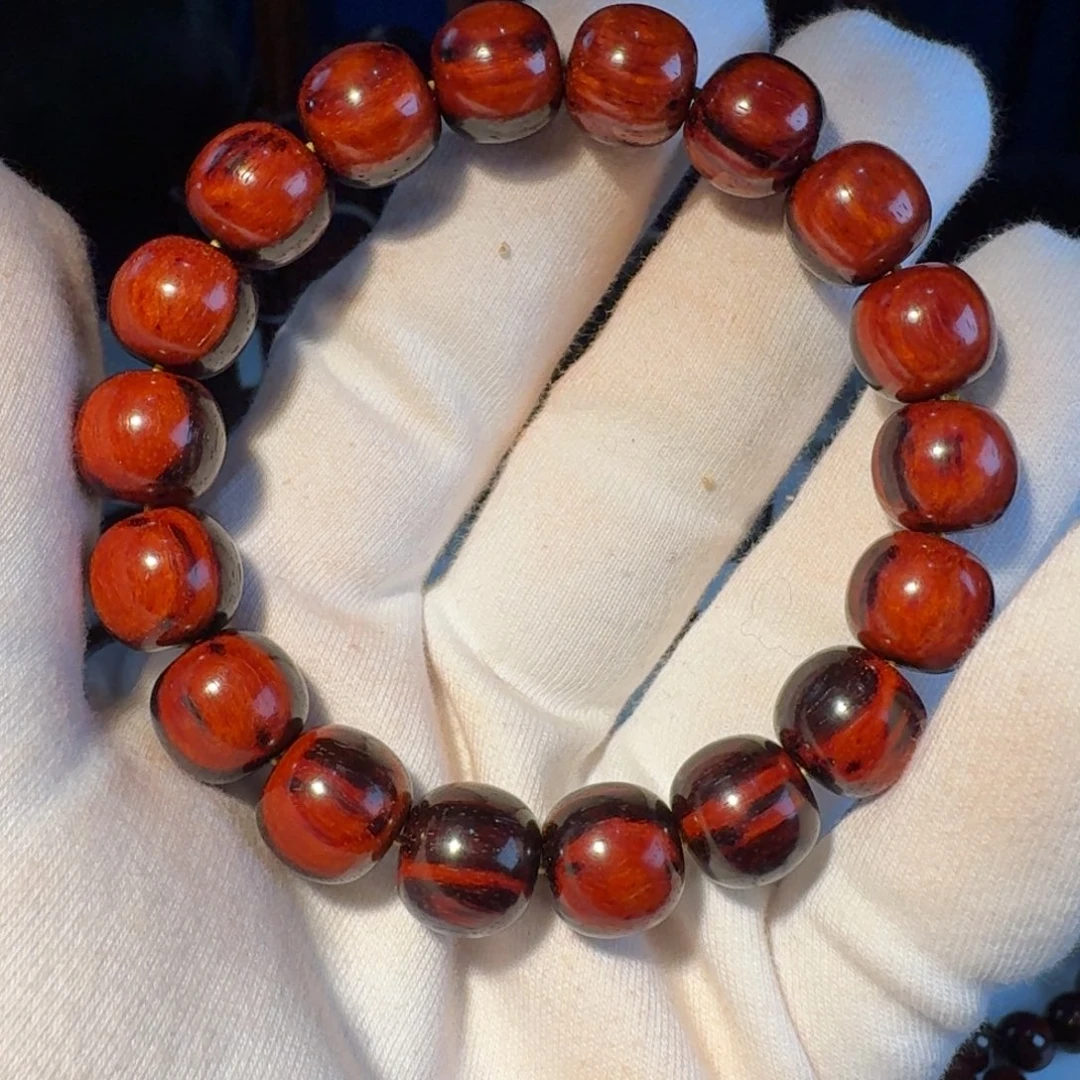 默***渊手串/手链小叶紫檀印度小叶紫檀日本三味线古琴料高精尖