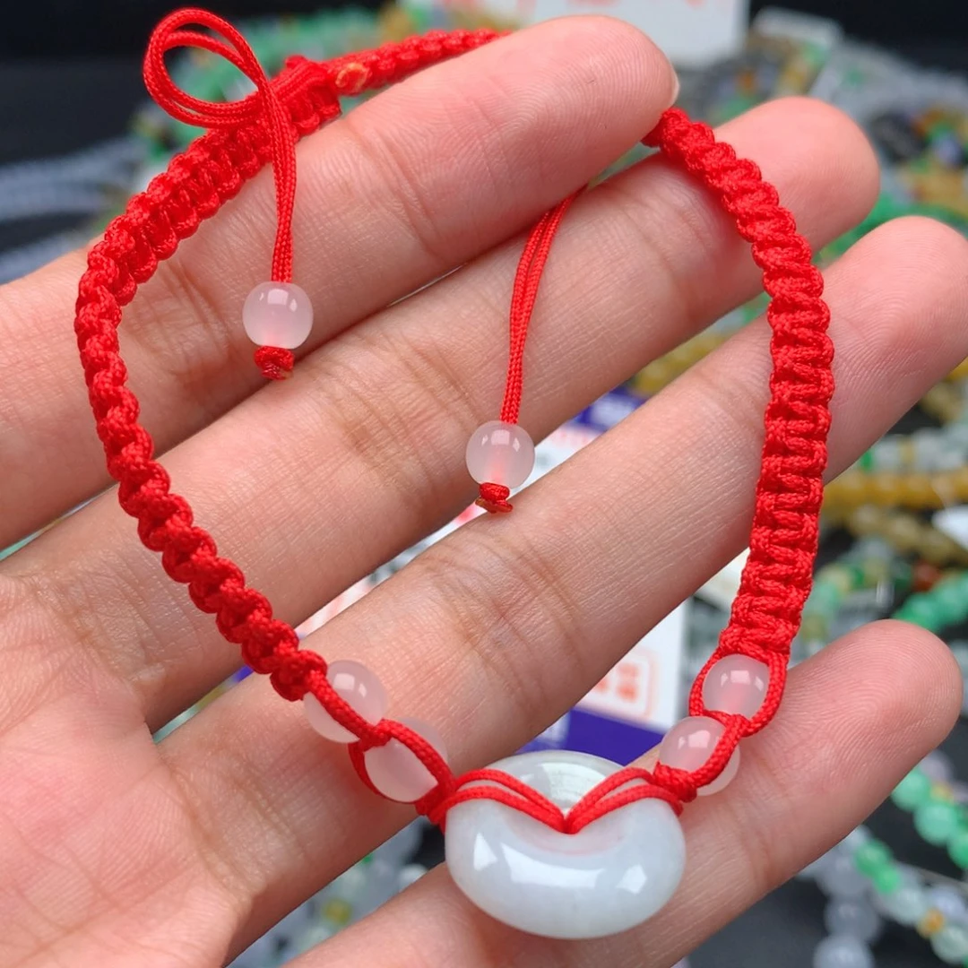 翡翠手链未镶嵌用****6卡