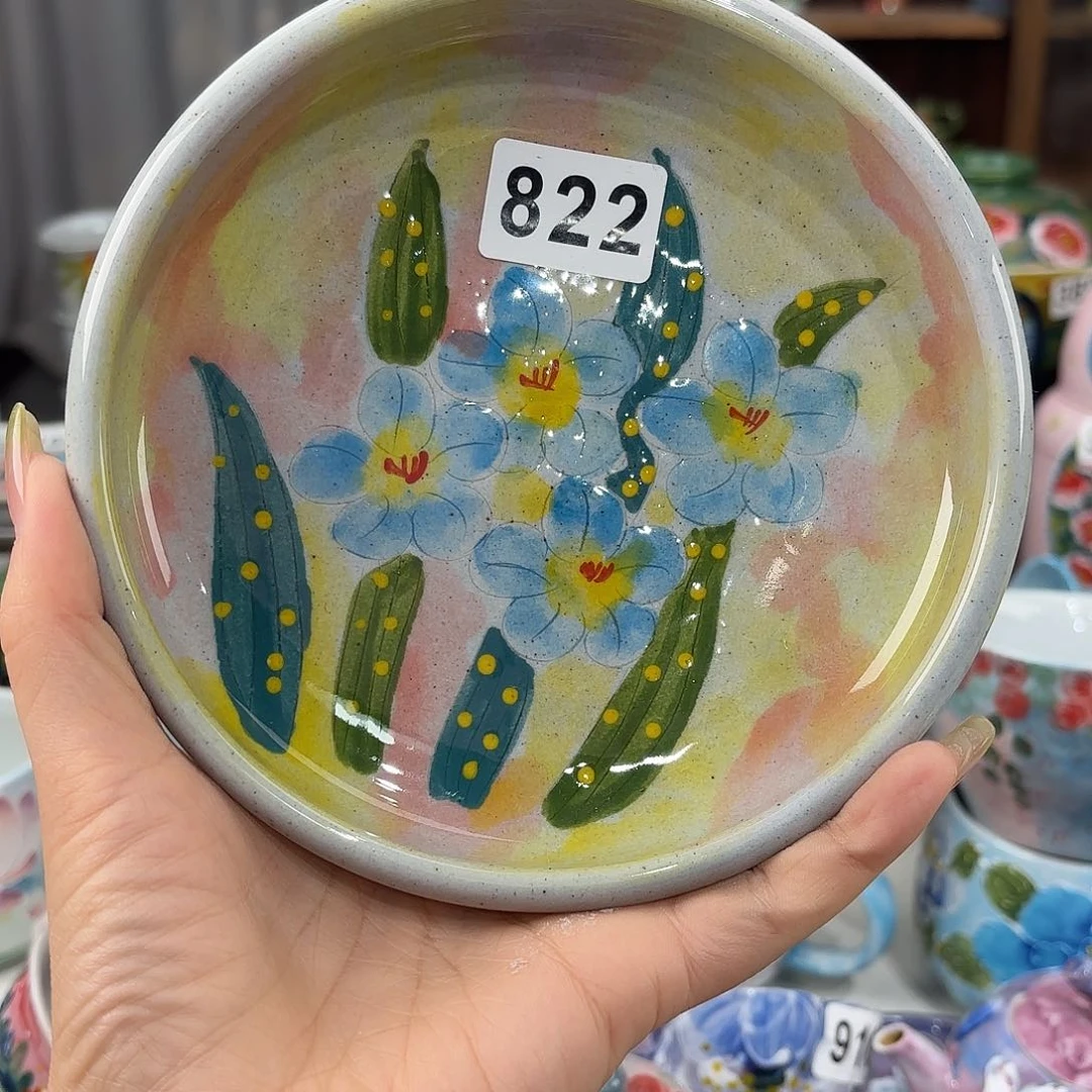 景德镇手绘高温釉下彩陶瓷茶具