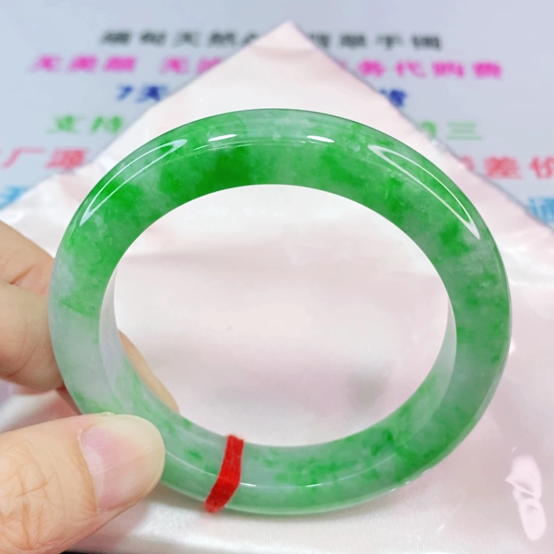 未镶嵌手镯翡翠56圈口正圈
