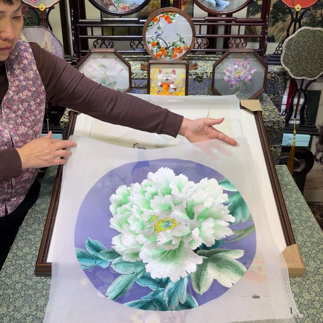 刺绣手工苏绣工艺制作技艺精湛