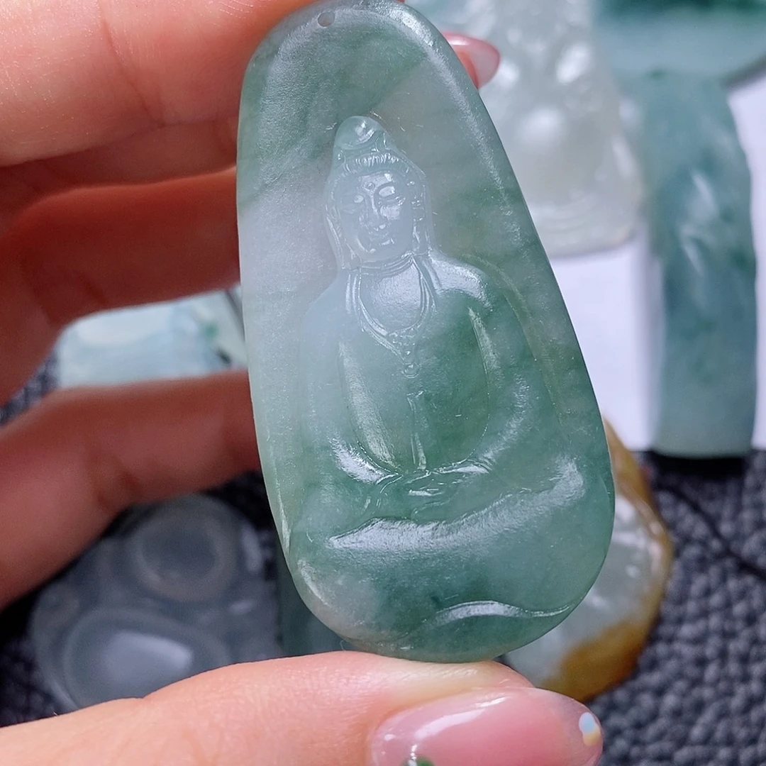 定制翡翠未镶嵌毛货付款后联系客服确认抛光