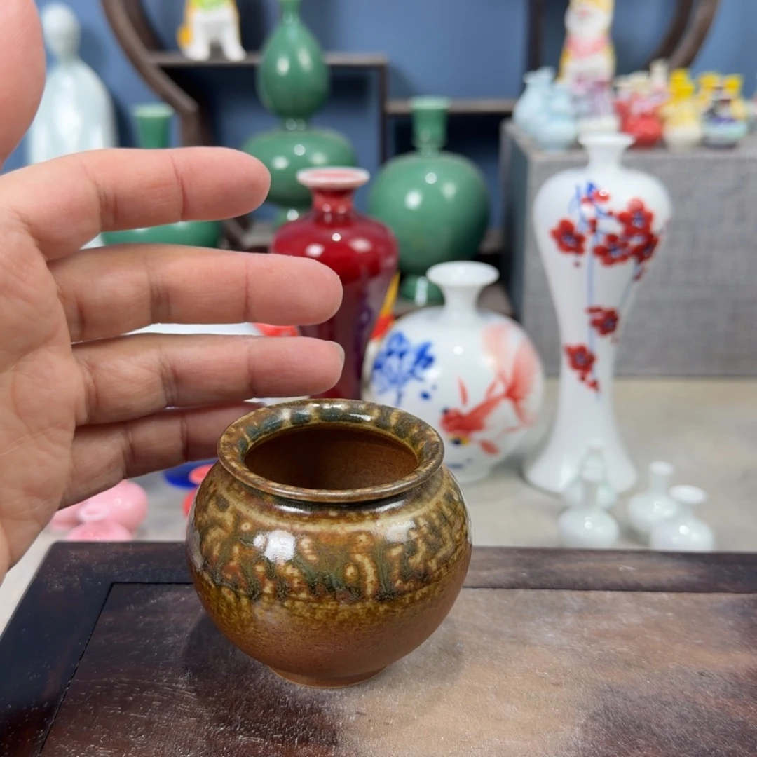 陶瓷手工小花器摆件