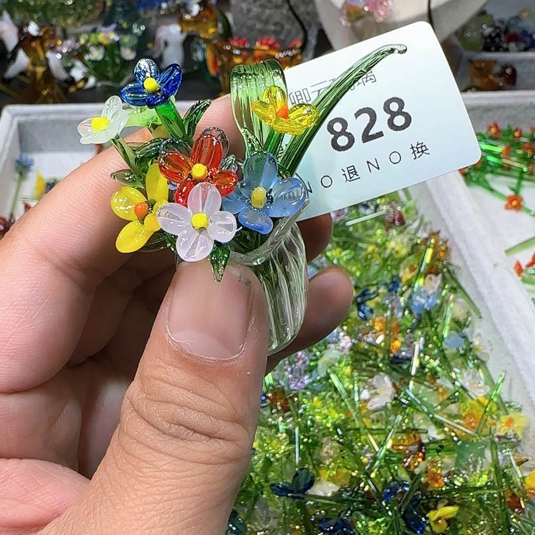 琉璃手工艺品828插花