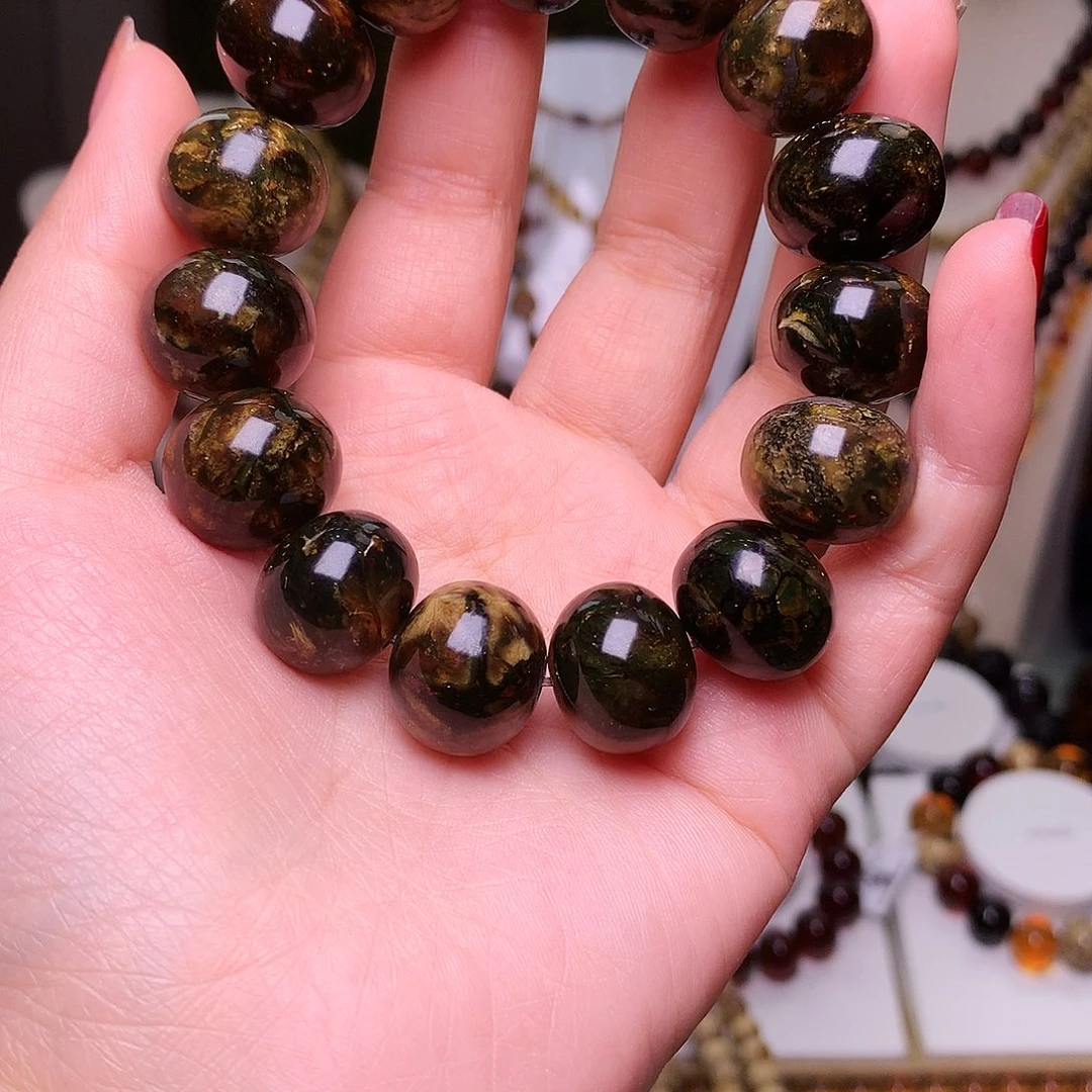 琥珀手链未镶嵌亲*琥珀