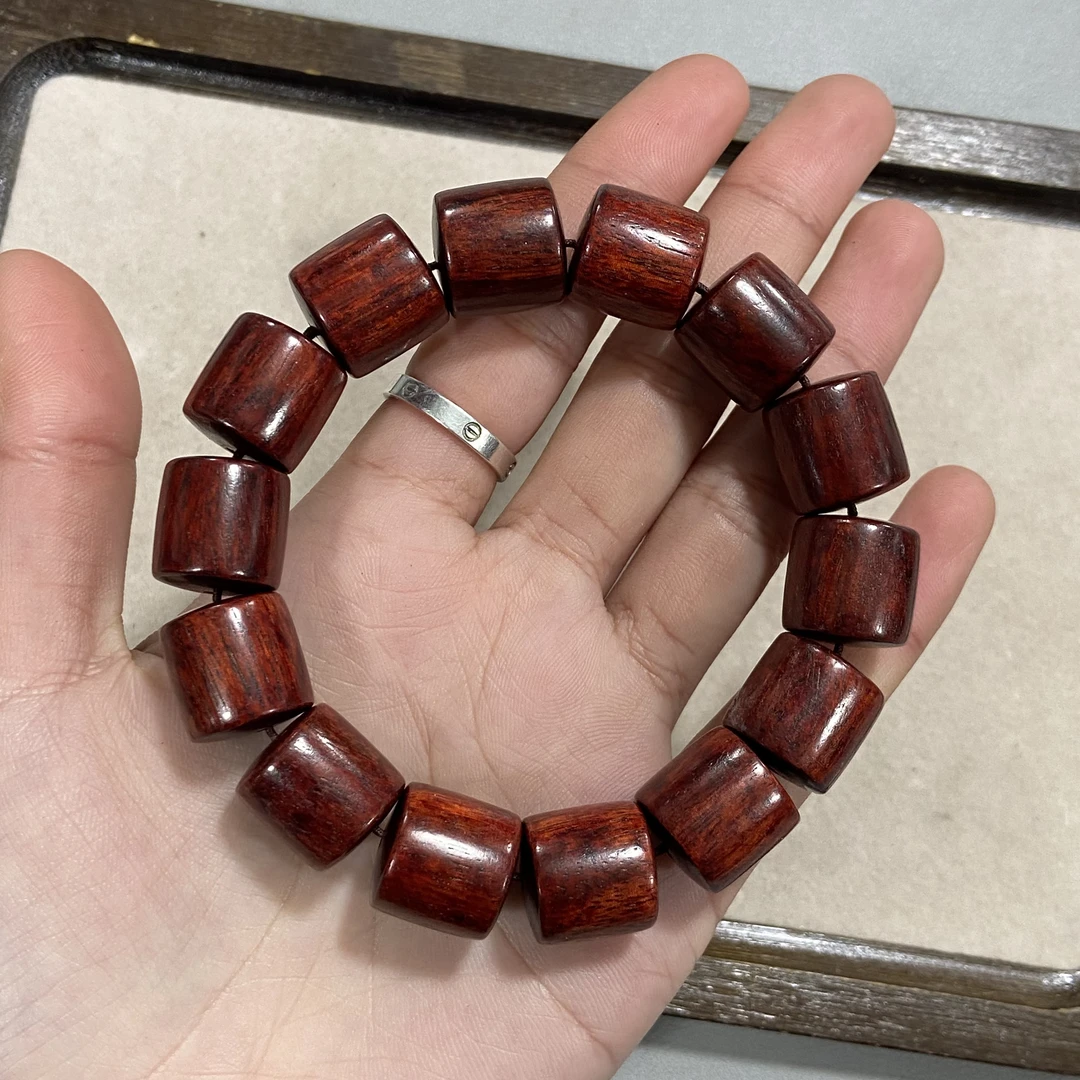 B568紫檀卡1.5直切单圈手串