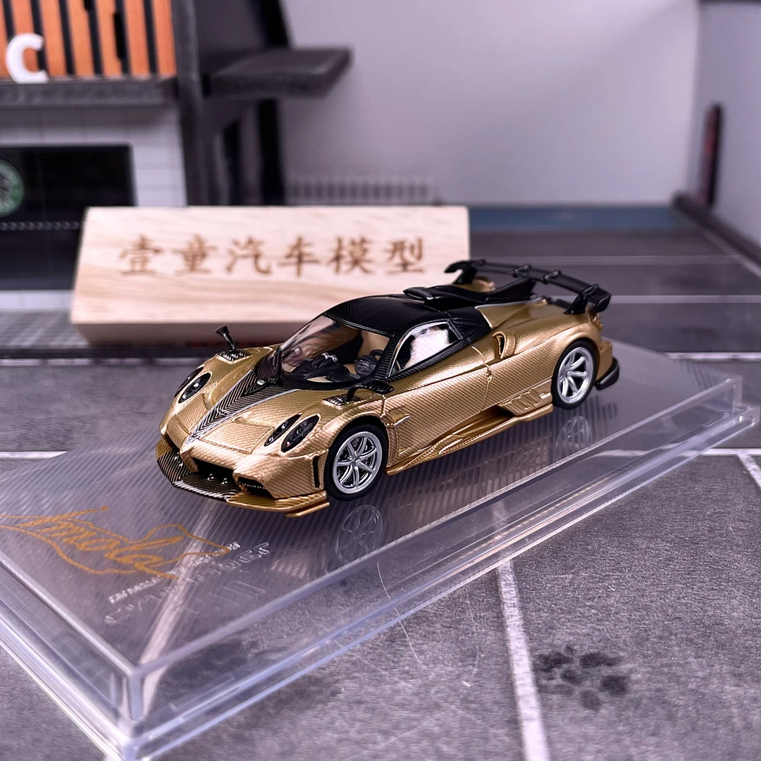 【壹童现货】CM 1:64 帕加尼 伊莫拉 金色全碳 合金汽车模型