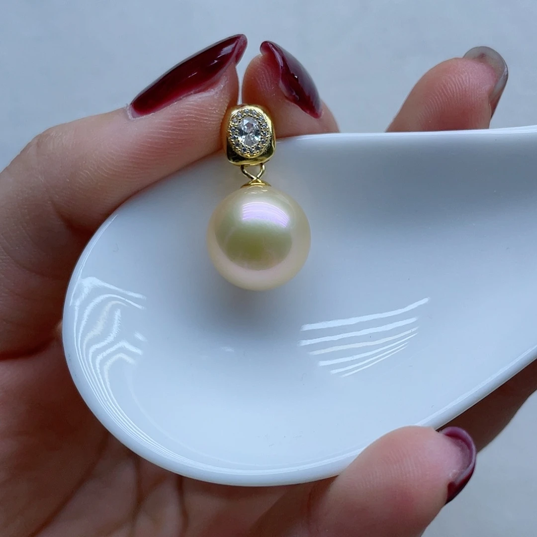 淡水珍珠颈饰银S925镶嵌