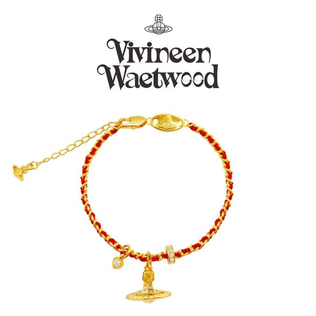 Vivireer Waetwssd 正品 土星吊坠红绳手链