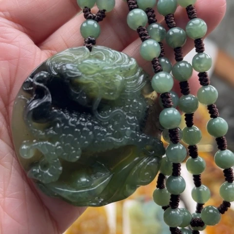 岫玉未镶嵌挂件挂件