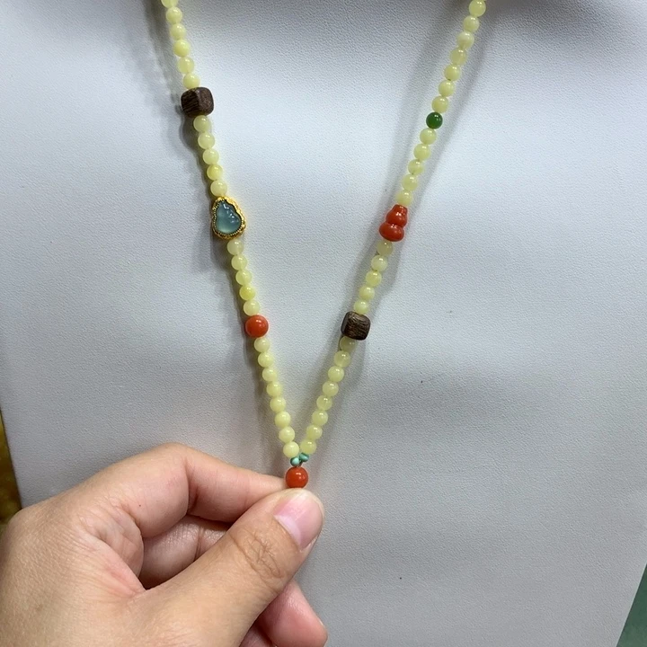 蜜蜡未镶嵌颈饰4mm