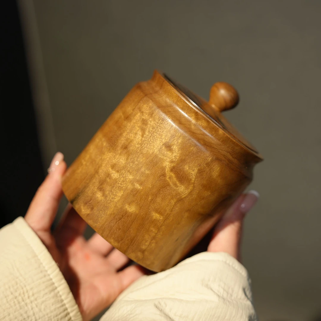 金丝楠古沉原木高抛茶叶罐陈皮罐香味醇正
